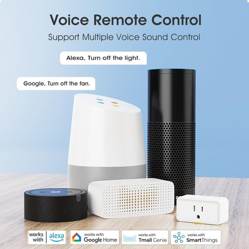 YIFAN Smart Plug 15A, Smart Home WiFi Outlet with USB C Port, C Smart Series Tuya Smart Outlet with RF433/APP Remote Control, Compatible with Alex...