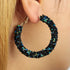 Huwujiu 80pcs Earring Hoops for Jewelry Making, Earrings Beading Hoop Earring Finding Circle Round Circle Round Beading Hoops for Earring DIY Craf...