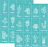OLYCRAFT 2Pcs Self Adhesive Printing Stencil Herbs Pattern Silk Screen Printing Stencil Plants Pattern Reusable Mesh Stencils for DIY Home Decor T...
