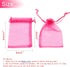 100Pcs Organza Bags 3x4 inches, Sheer Jewelry Bags Drawstring, Hot Pink Small Organza Gift Bags Christmas Wedding Party Favor Bags...