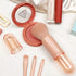 Travel Makeup Brushes Set: 4 in 1 Small Travel Makeup Brushes Mini Facial Makeup Brushes Retractable Makeup Brush Professional Foundation Blending...