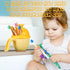 Baby Shower Cap Adjustable Silicone Crown Shampoo Bath Cap Visor Cap with Baby Shampoo Rinse Cup Cute Baby Bath Rinse Cup Protecting Eye Ear for I...