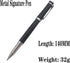 Metal Ballpoint Pen Business Signature Pen Gel Pen with Two Black Refills Nice Gift for Friends and Family (Black)......