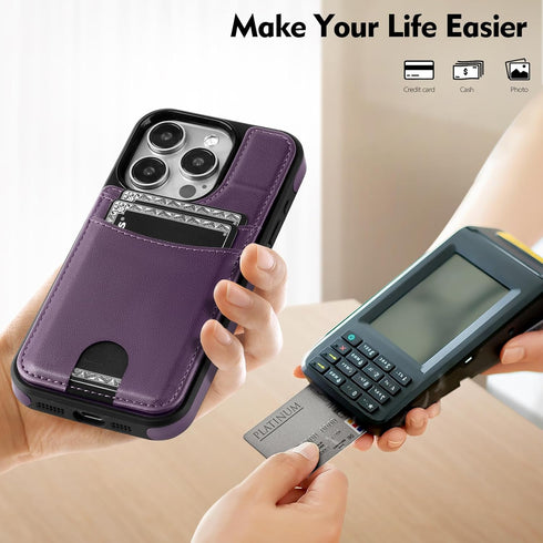 Compatible iPhone 14 Pro Max Wallet Case with Credit Card Holder?Compatible with Magsafe? Women Men?RFID Blocking? PU Leather flip Cover Protectiv...