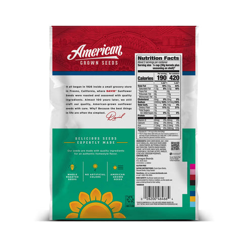 DAVID Roasted and Salted Jumbo Sunflower Seeds, Sour Cream and Onion Flavor, 5.25oz....