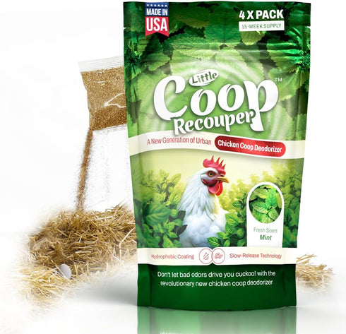 Little Coop Recouper | a New Generation Of Urban Chicken Coop Deodorizer | Unique Formula for Slow Release | Natural Fresh Scent | Up to 15 Weeks ...