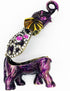 Waltz&F Purple elephant Hinged Trinket Box Bejeweled Hand-painted Ring Holder Animal Figurine Collectible...
