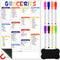 Large Grocery List Magnet Dry Erase Board for Fridge 12'' x 8'' Grocery List Magnet Pad with Magnetic Dry Erase Markers and Whiteboard Eraser for ...