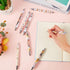 8 Pcs Ballpoint Pens for Women and Girls 1.00 mm Cute Writing Pens Black Ink Fancy Pens Fine Point Smooth Writing Pens for Journaling, Aesthetic S...