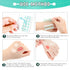 200 Pieces Makeup Hand Palette Adhesive Foundation Palette Disposable Foundation Mixing Tray Single Use Professional Make up Tools Clear Cosmetic ...