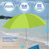 Rio Brands Wave Beach 4' Adjustable Clamp-On Beach Umbrella and Sun Shade, Lightweight Polyester Umbrella with Clamp for Chair...