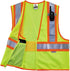 Ergodyne Safety L/Xl Class 2 Two Tone Mesh Vest, Lime, Large-X-Large US...
