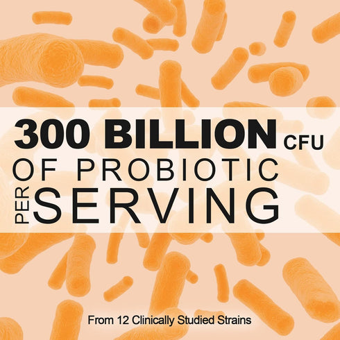 300 Billion CFU Probiotics - Probiotics for Women and Men, 12 Probiotic Strains Plus Prebiotic, for Immune & Digestive, Gut Health, Gas Bloating, ...
