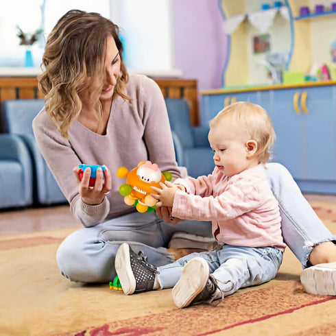 Baby Sensory Teething Toys, Baby Teethers Montessori Toys for 0-6 6-12 Months, Gifts for Newborn Infant Boys Girls 3 6 9 12 18 Months 1 One Year O...