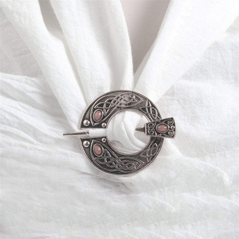 Vintage Viking Brooch Pin Lapel for Women Men Cloak Scarf Shawl Buckle Clasp Pin Brooches Penannular Brooch and Pin Sets Jewelry...