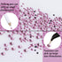 LPBeads 6400 Pieces Hotfix Rhinestones Pink Flat Back 5 Mixed Sizes Crystal Round Glass Gems with Tweezers and Picking Rhinestones Pen...