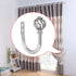 Sumnacon Set of 2 Metal Curtain Holdbacks - Wall Mounted Drapery Tiebacks with Screws, Decorative Window Treatment Holdbacks for Bedroom Livingroo...