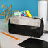 Five Star Pencil Pouch, Pencil Case, 9-Pocket Pouch, 4" x 8", Black/Grey (505600A-ECM)...