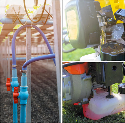Pneumatic Tubing - Air Compressor PU Line Hose Apply to Water Fluid Transfer(5mm ID x 8mm OD, 4 Ft Length, Blue)...