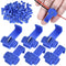 60Pcs Solderless Quick Splice Wire Connectors 18-14 AWG Splice Connector Snap Electrical Wire Connector Cold Pressed Insulated Electric Wire Splic...