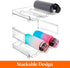 Lifewit Stackable Water Bottle Organizer for Cabinet, Kitchen Pantry Organization and Storage, Plastic Fridge Wine Racks, Tumbler Travel Mug Cup H...