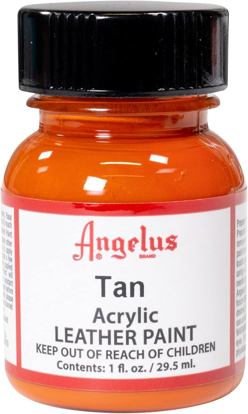 Angelus Acrylic Leather Paint for Shoes, Couches, Sofas, Jackets and More - Tan - 1 oz...