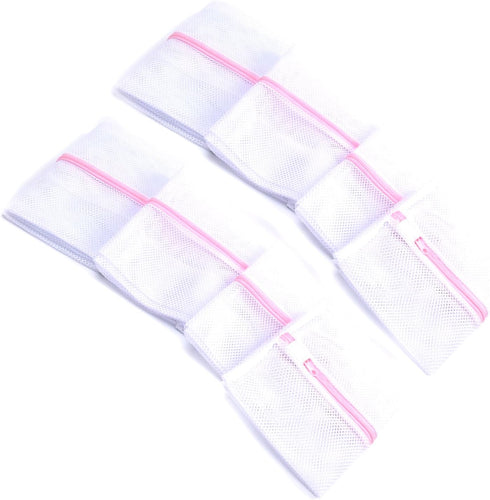 Honbay Set of 3 Mesh Laundry Bags for Lingerie Socks Pantyhose Baby Clothes and Stuffed Toys Used in Both Washing Machine and Dryer Coarse Mesh Zi...