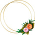 2 Pack 14 Inch Large Metal Floral Hoop Wreath Macrame Gold Hoop Rings for Making Wedding Wreath Decor and DIY Dream Catcher Wall Hanging Crafts...