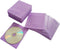 CD/DVD/BluRay Sleeves,Double-Sided Refill Plastic Sleeve for CD and DVD Storage Binders,100 Pack (Purple)...