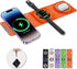 3-in-1 Foldable Magnetic Wireless Charger Keychain, 15W Travel Fast Charger Phone 15/14/13/12 Pro/Max/Plus, Watch, AirPods, Galaxy/Note, Charge 2 ...