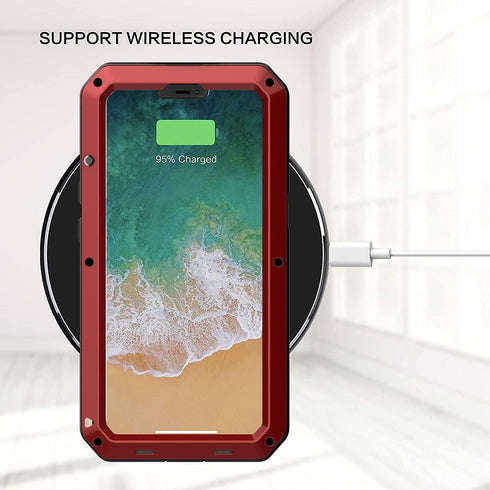 Marrkey for iPhone 13 Pro Max Case,360 Full Body Protective Heavy Duty Shockproof Tough Armour Aluminum Alloy Metal Case with Silicone Built-in Sc...