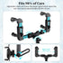 Rearview Mirror Phone Holder for Car - Adjustable Multifunctional 360°Rotatable and Retractable Bracket for Car Rear View Mirror Mount Holders...