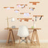 Uanchu Cork Strips Bulletin Bar Strips Pin Board Bar Strips Frameless Notice Board Strip with 1 Roll Double Side Tape 100 Push Pins for Office Bac...