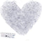 128 Pieces Photo Clips Mini Transparent Plastic Clear Clips, Clothespins Binder Clips for Hanging String Fairy Lights Picture, Polaroid Clips as G...