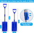 27.5-33.5 Inch Adjustable Kids Snow Shovel- Detachable Kids Digging Snow Shovel with D-Grip Handle- Durable Beach Snow Shovels for Kids Outdoor Ya...