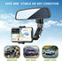 Rearview Mirror Phone Holder for Car-360° Rotatable and Retractable Car Phone Holder with Adjustable Length Upgraded Multifunctional Rearview Mirr...