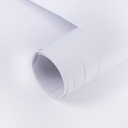 Mecpar White Contact Paper 15.7" x 197" Matte White Wallpaper White Peel and Stick Wallpaper Self Adhesive Removable Wallpaper Decorative Textured...