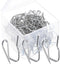 Shappy 120 Pack Drapery Hooks Pins for Curtains, Metal Pinch Pleat Hooks with Clear Box 1.2 Inch for Window Door and Shower Curtain(Silver)...
