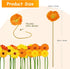 WILLBOND 18 Pieces Artificial Gerbera Daisies Flowers Fake Daisy Faux Boho Daisy Flowers Bouquet 15 in for Boho Birthday Decorations Wedding Home ...