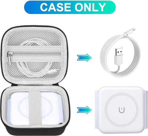 BOVKE Travel Case for UCOMX Nano 3 in 1 Wireless Charger,Magnetic Foldable 3 in 1 Charging Station, Carrying Bag for UCOMX Nano Fast Wireless Char...