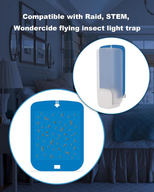 Shootingstar 10 Pcs Refill Cartridges Compatible with Raid Essentials and for Stem Flying Insect Light Trap, Replacement Glue Card for Wondercide ...