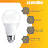 Sunlite LED A19 Light Bulb, 6 Watts (40 Watt Equivalent), 480 Lumens, 120 Volts, Dimmable, Medium E26 Base, Energy Star, UL Listed, RoHS, 6500K Da...