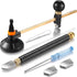 Mudder 6 Pieces Glass Cutter Tool Set Includes Pencil Style Cutting Tool 11.8 Inch/ 30 cm Adjustable Circular Cutter 2-20 mm Carbide Cutter Screwd...