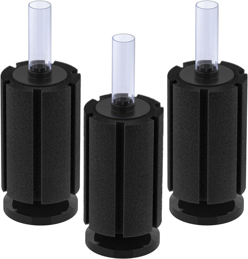 Pawfly Aquarium Bio Sponge Filter Quiet Betta Fry Shrimp and Small Fish Foam Filter for Fish Tanks up to 20 Gallons, 3 Pack...