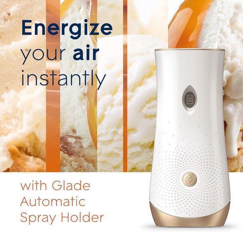 Glade Automatic Spray Refill, Air Freshener for Home and Bathroom, Vanilla Caramel Twist, 6.2 Oz...
