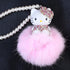 Cute Mirror Charms and Plush Ball Car Accessories for Women - Crystal and Diamond Cat Rear View Mirror Hanging Ornaments and Decor...