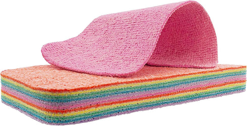 Eurow 12-Layer Microfiber Sponge Block for Cleaning & Drying, Multi-Color...