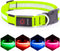 LED Dog Collar, Light Up Dog Collar Adjustable USB Rechargeable Super Bright Safety Light Glowing Collars for Dogs(Medium,Green)...