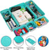 8 Pack Felt Drawer Organizer Tray, Desk Drawer Organizer Space Saving Storage Dividers Box, for Home Office Gadgets and Jewelry Storage (Teal)...