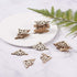 LiQunSweet 100 Pcs Wood Slice Carving Ornament Cut Out Paintable Wooden Guard Edge Cover Triangle Book Corner Protector for Jewelry Case Box Book ...